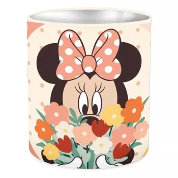 Disney Minnie egér henger alakú fém asztali írószertartó 10x11cm kép