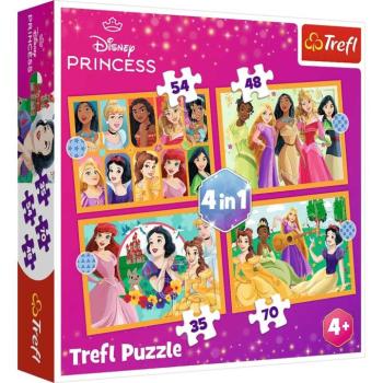 Disney Princess: Disney Hercegnők 4 az 1-ben puzzle - Trefl kép