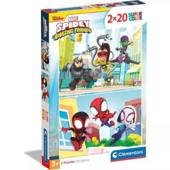 Disney Spidey 2x20db-os Supercolor puzzle - Clementoni kép