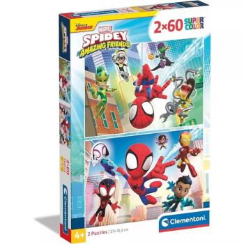 Disney Spidey 2x60db-os Supercolor puzzle - Clementoni kép