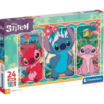 Disney Stitch 24 db-os maxi supercolor puzzle - Clementoni kép