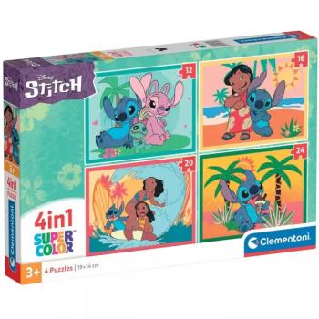 Disney Stitch 4az1-ben Supercolor puzzle - Clementoni kép