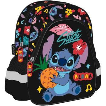 Disney Stitch Aloha fekete színű ovis hátizsák 29x22x9 cm kép