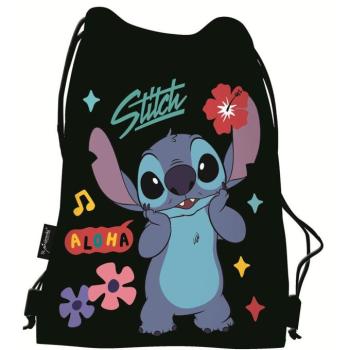 Disney Stitch Black Aloha tornazsák, sportzsák 34x43cm kép