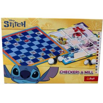 Disney Stitch: Dáma és malom társasjáték - Trefl kép
