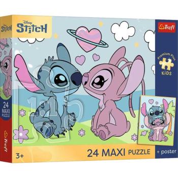 Disney Stitch és Angel 24 db-os Maxi puzzle - Trefl kép