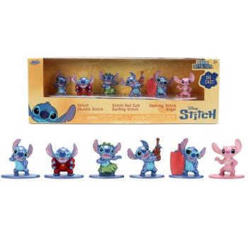 Disney Stitch Nano fém figura 6db-os szett - Jada Toys kép
