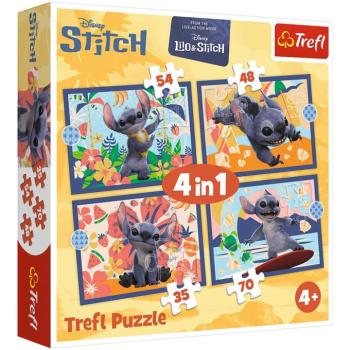Disney: Stitch nyaralása 4 az 1-ben puzzle - Trefl kép