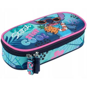 Disney Stitch Stay cool feliratú ovális tolltartó PC01 23x9,5x6 cm kép