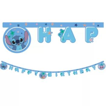 Disney Stitch szülinapi ;Happy Birthday; felirat party banner 200cm kép