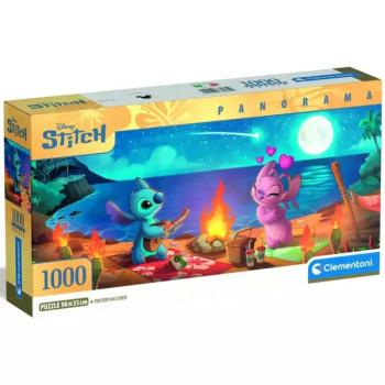 Disney Stitch – Tengerparti piknik panoráma 1000 darabos puzzle - Clementoni kép