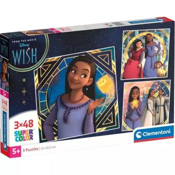 Disney Wish 3x48db-os Supercolor puzzle - Clementoni kép