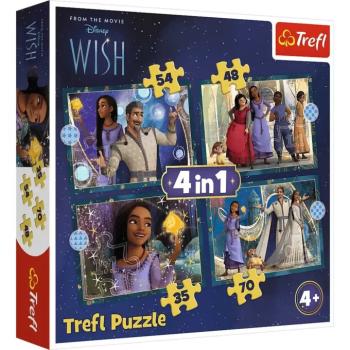 Disney Wish: Kívánság 4 az 1-ben puzzle - Trefl kép