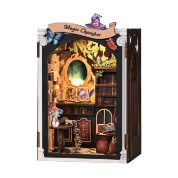 DIY Book Nook készlet felnőtteknek | Varázslatos Szoba | Miniatűr ház makett LED-del | 133 darab | 17,5 x 12 x 10,5 cm | Lubiwood kép