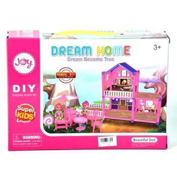 Dream Home pink építhető babaház kiegészítőkkel kép