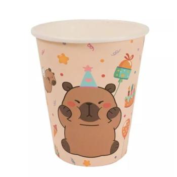 Édes kapibara papírpohár - 270 ml, 10 db-os kép
