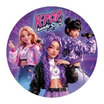 Ehető ostya tortára - K Pop 20 cm kép