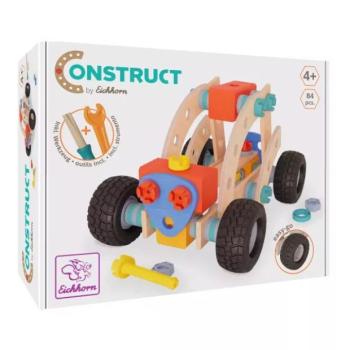 Eichhorn Construct: Összeszerelhető fa buggy, 84 db-os kép
