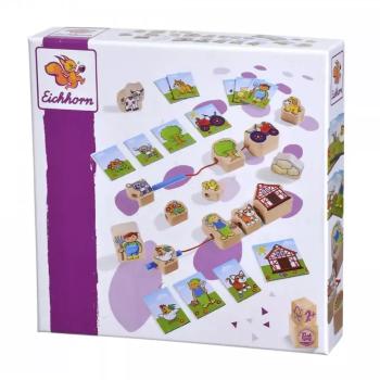 Eichhorn: Farmos fűzős fa játék 13db-os - Simba Toys kép