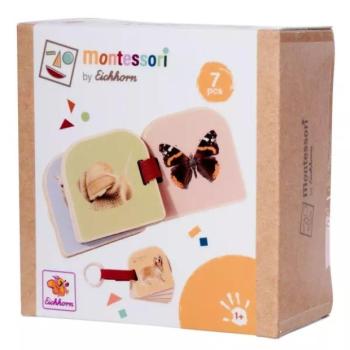 Eichhorn: Fa Montessori Állatkép Lapozó – Ismerd meg az állatokat természetes képekkel - Simba Toys kép