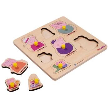 Eichhorn: Peppa malac fa fogantyús formaillesztő puzzle kép