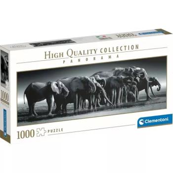 Elefántcsorda HQC 1000db-os Panoráma puzzle - Clementoni kép