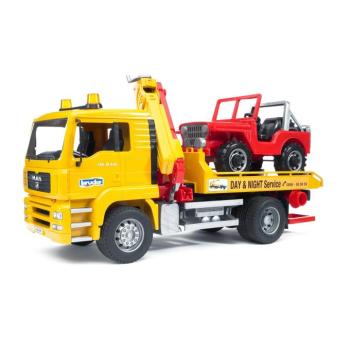 Elvontatószolgálat - MAN TGA + JEEP - Bruder 2750 kép