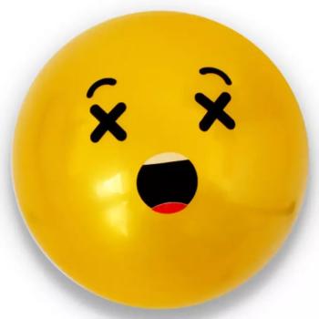 Emoji mintás gumilabda többféle változatban 23cm kép