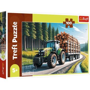 Erdészeti traktor 100db-os puzzle - Trefl
