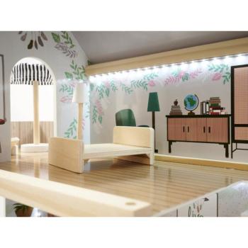 Fa babaház LULILO FLORO boho LED 78cm kép