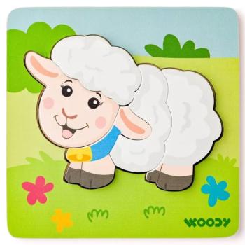 Fa bárányos 5db-os baba puzzle - Woodyland kép
