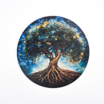 Fa kirakó felnőtteknek | Életfa | 154 darab | Fantázia alakú darabok | Lézervágott fa | Közepes | 29 x 21 cm | Lubiwood kép