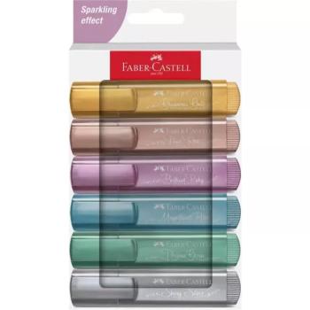 Faber-Castell: 1546 Metál 6 db-os szövegkiemelő filctoll szett kép