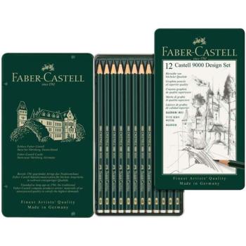 Faber-Castell: 9000 Design grafitceruza szett fém dobozban 12db-os kép