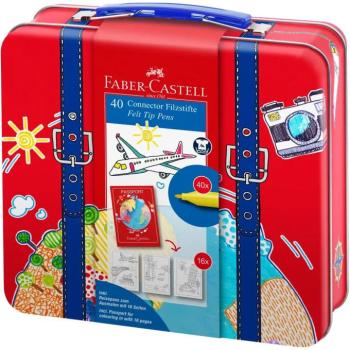 Faber Castell: Connector filctoll készlet 40db-os kis bőröndben kép