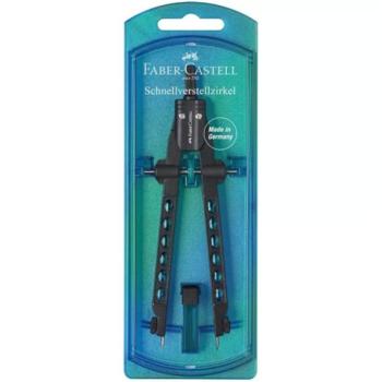 Faber-Castell: Factory gyöngykék körző gyorsállítóval kép
