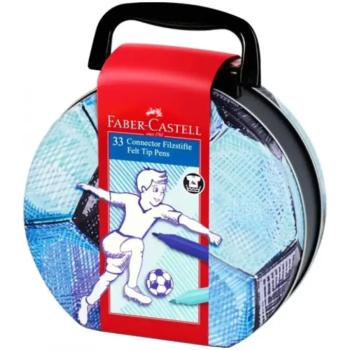 Faber Castell: Focis Connector filctoll készlet 33db-os fém dobozban kép