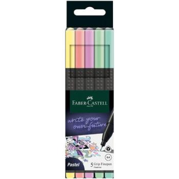 Faber-Castell: Grip 0,4mm-es pasztell tűfilctoll szett 5db-os kép