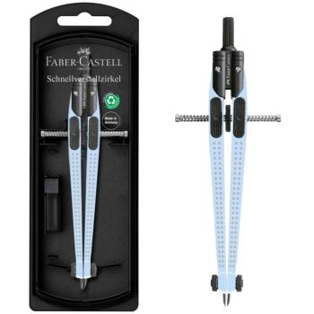 Faber-Castell: GRIP égkék körzőszett gyorsállítóval kép