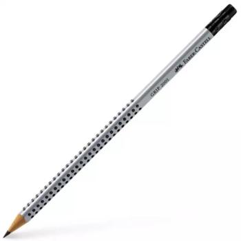 Faber-Castell: Grip grafit ceruza radírral HB ezüst kép