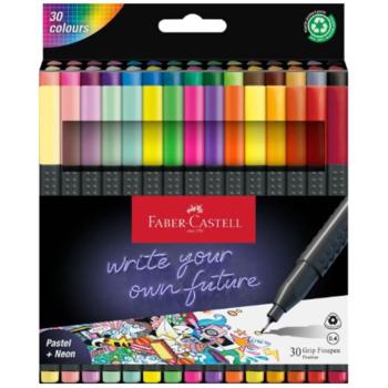 Faber-Castell: Grip színes 30db-os tűfilc készlet 0,4mm kép
