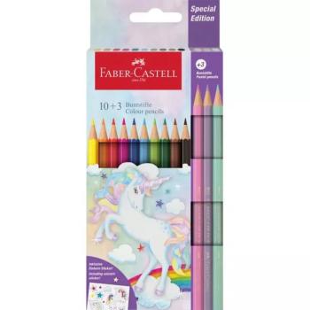 Faber-Castell: Grip Unikornis színes ceruza szett 13db-os pasztell színekben kép