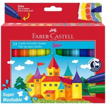 Faber-Castell Jumbo Filctoll Készlet – 24 db-os „Kastély” szett kép