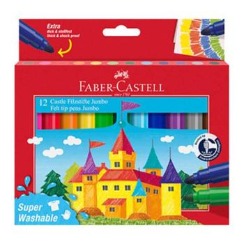Faber-Castell: Kimosható 12db-os Jumbo filctoll szett kép