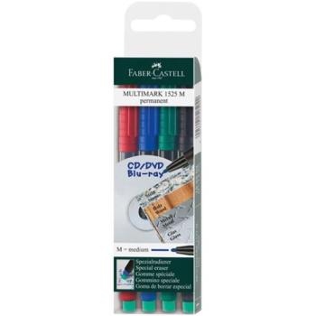 Faber-Castell: Multimark alkoholos filc M 1mm-es 4db-os készlet kép