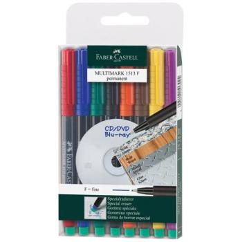 Faber-Castell: Multimark alkoholos filctoll szett F 0,6 mm – 8 db kép