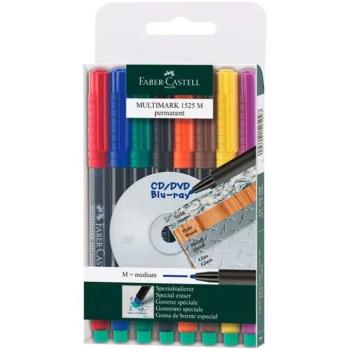 Faber-Castell: Multimark M Alkoholos Filctoll Készlet 8 szín kép