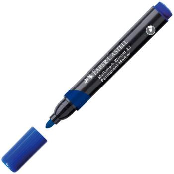 Faber-Castell: Permanent Marker kék alkoholos filctoll kerekített heggyel kép
