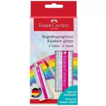 Faber-Castell: Szivárvány színű csillám ragasztó 2x12ml kép