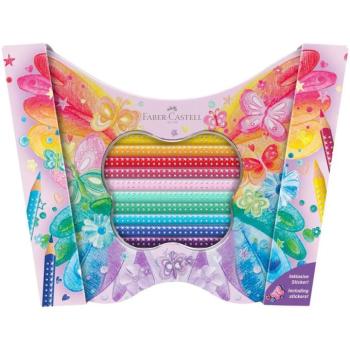 Faber-Castell: Sparkle Butterfly 20db-os színes ceruza készlet fém dobozban kép